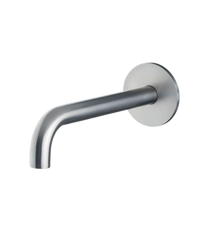 Emmevi Filoinox, round spout for in-wall mixer, length 22 cm, stainless steel