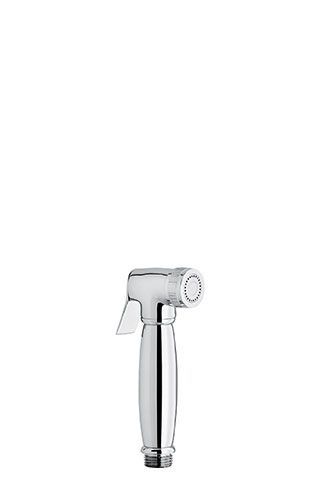 Emmevi, shower head with button for hygienic shower, brass, (for set 132), white-gold color