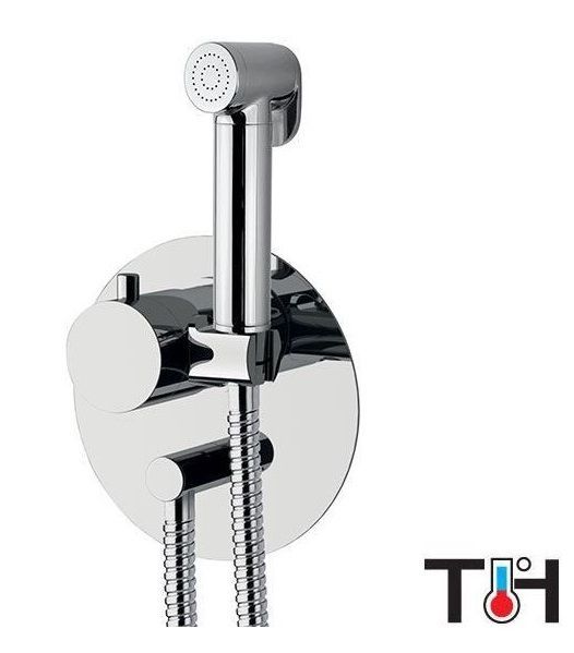 Daniel Suvi, hygienic shower set with thermostat, chrome color