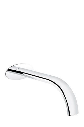 Emmevi, oval spout for in-wall mixer, color chrome