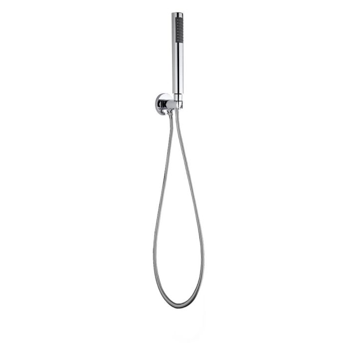 Fiore Kera, shower set: hand shower, shower hose, holder with drain, matt black color