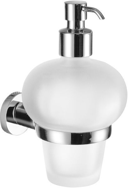 Gedy Demetra, wall-mounted glass dispenser with metal pump, chrome color