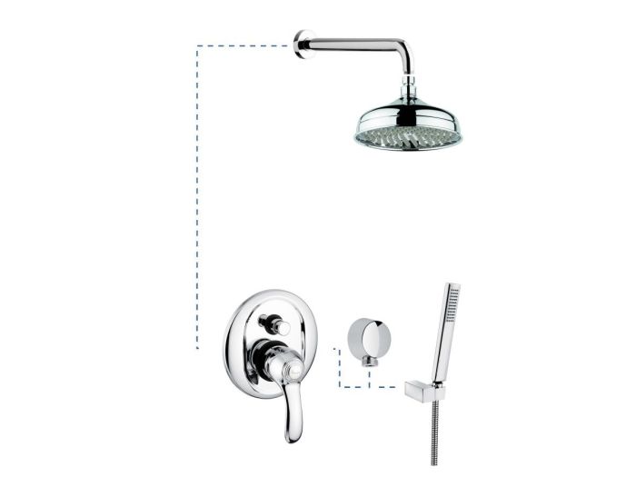 Emmevi Harmony, shower set 22019CR, color chrome