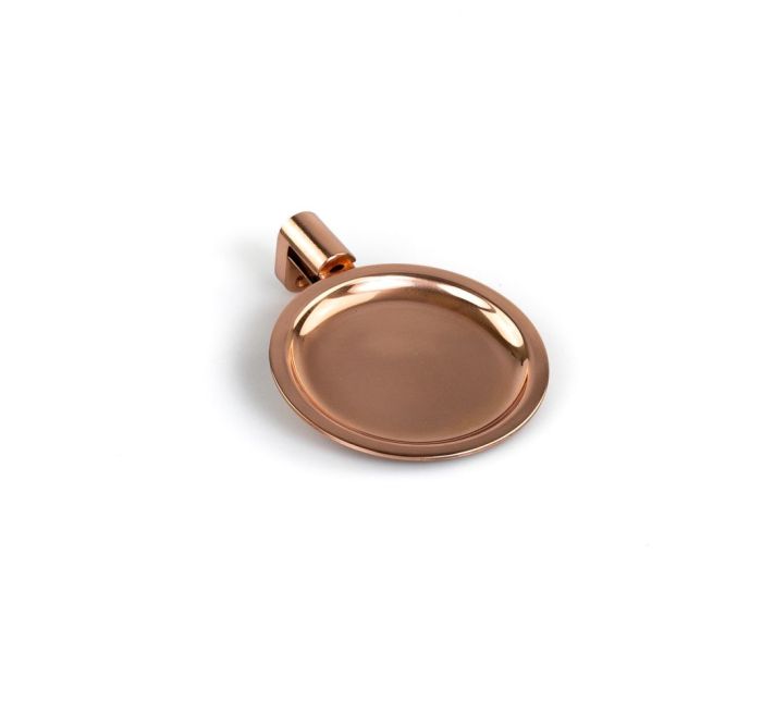 Stil Haus Hashi, wall mounted metal soap dish, rose gold color