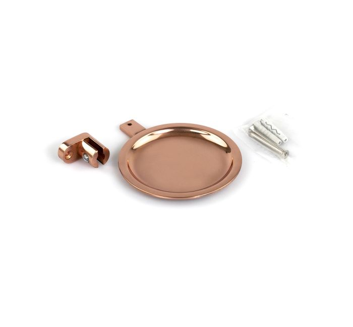 Stil Haus Hashi, wall mounted metal soap dish, rose gold color