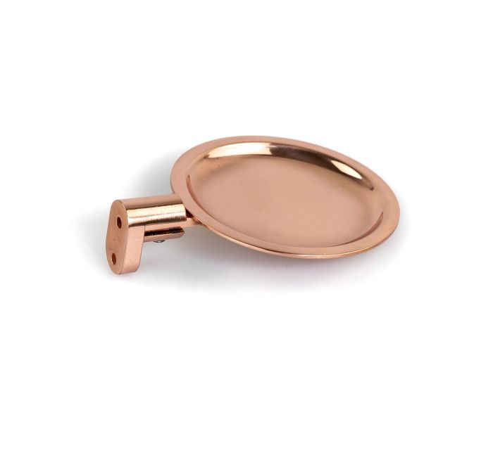 Stil Haus Hashi, wall mounted metal soap dish, rose gold color