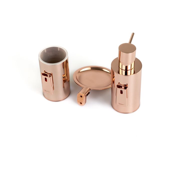 Stil Haus Hashi, wall mounted metal dispenser, rose gold color