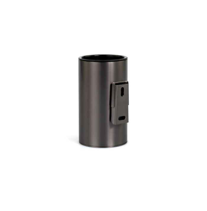 Stil Haus Hashi, wall-mounted metal cup, gun steel color