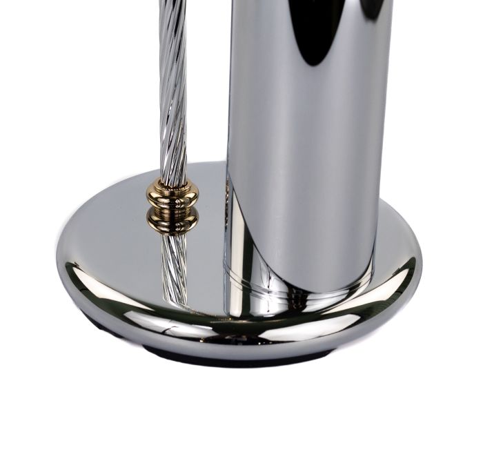 Stil Haus Giunone, rack: soap dish + towel holder + paper + ruff, chrome - gold color