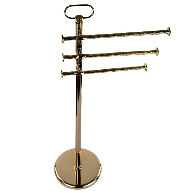 Stil Haus Giunone, reception: 3 towel holders, gold color