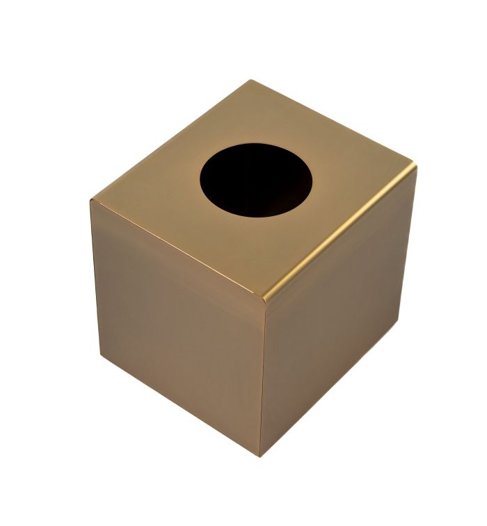 Stil Haus, paper napkin container, matte gold color