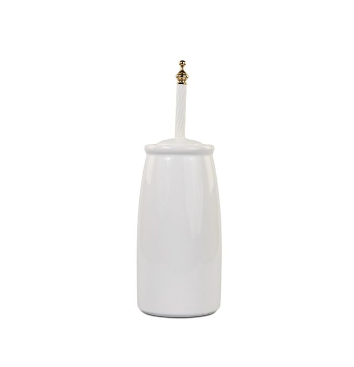 Stil Haus Giunone, ceramic floor ruff, white - gold color