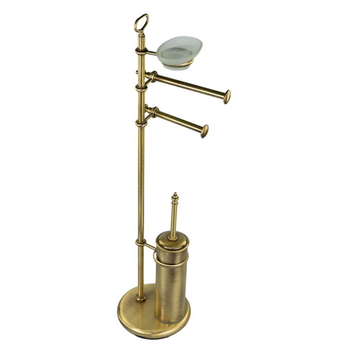 Stil Haus Elite, stand: soap dish + towel holder + paper holder + metal ruff, bronze color