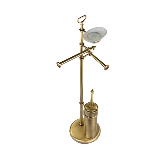 Stil Haus Elite, stand: soap dish + towel holder + paper holder + metal ruff, bronze color