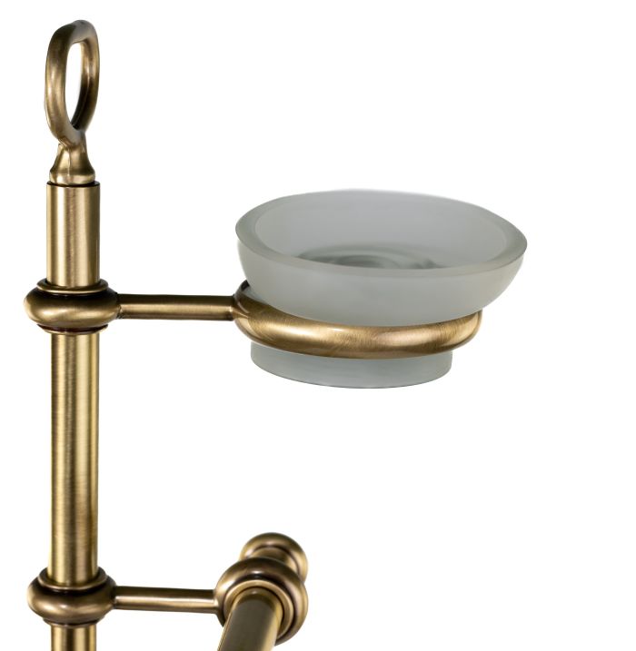 Stil Haus Elite, stand: soap dish + towel holder + paper holder + metal ruff, bronze color