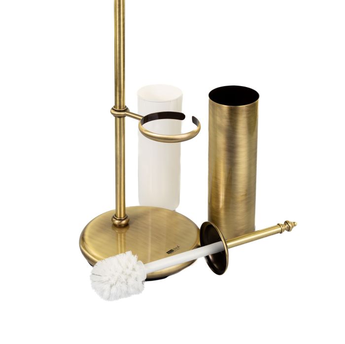 Stil Haus Elite, stand: soap dish + towel holder + paper holder + metal ruff, bronze color