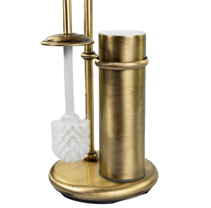 Stil Haus Elite, stand: soap dish + towel holder + paper holder + metal ruff, bronze color