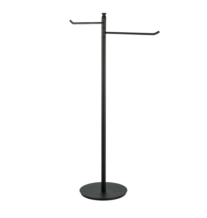 Stil Haus Hashi, stand h81,5 cm: 2 towel holders, color matte black