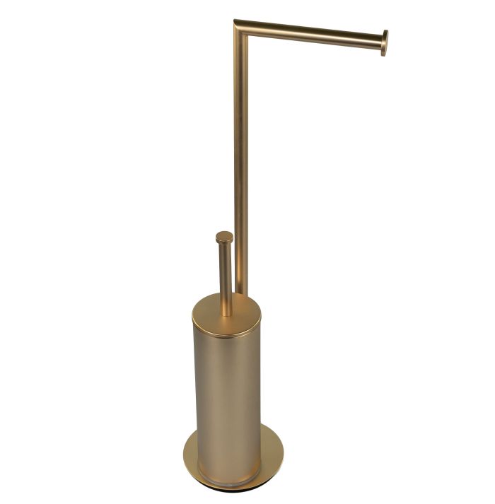 Stil Haus Medea, stand h62 cm: paper holder/ruff metal, color matte gold