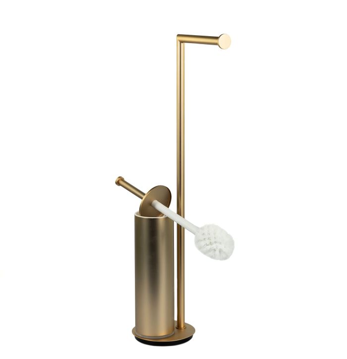 Stil Haus Medea, stand h62 cm: paper holder/ruff metal, color matte gold