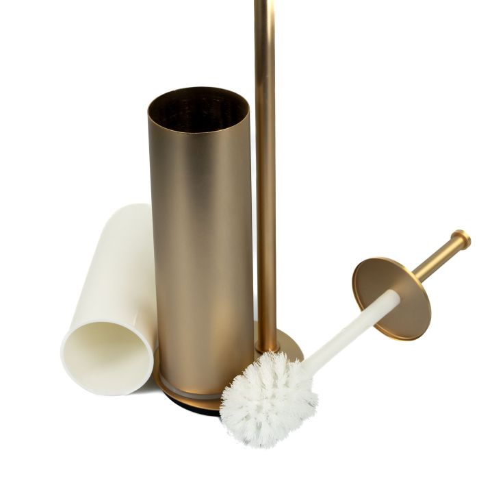 Stil Haus Medea, stand h62 cm: paper holder/ruff metal, color matte gold