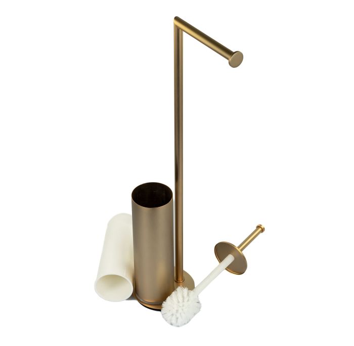 Stil Haus Medea, stand h62 cm: paper holder/ruff metal, color matte gold