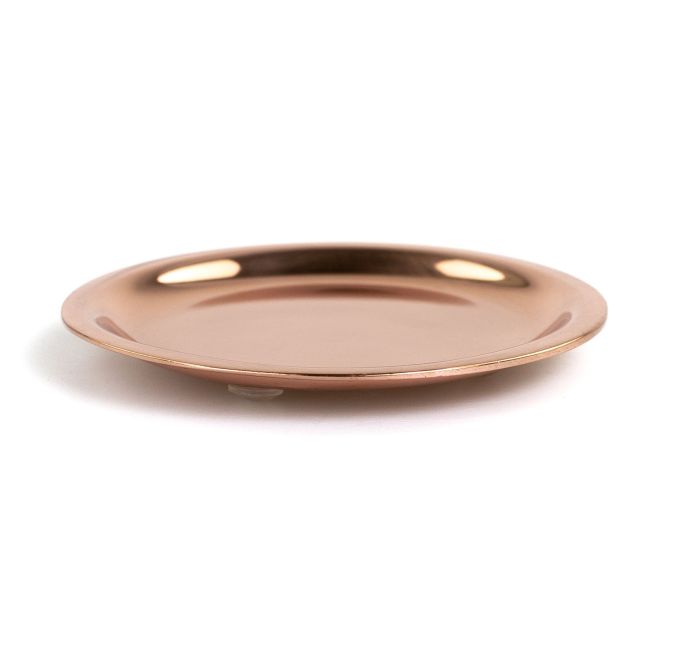 Stil Haus Hashi, tabletop metal soap dish, rose gold color