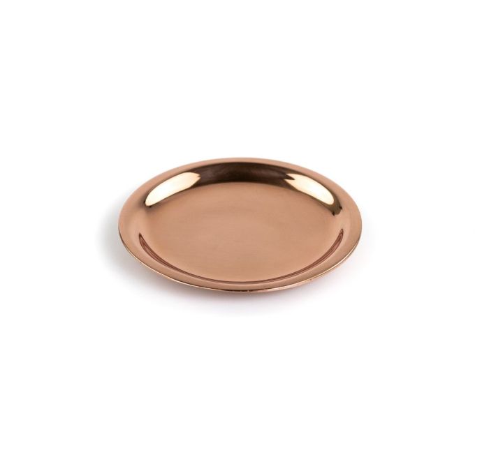 Stil Haus Hashi, tabletop metal soap dish, rose gold color