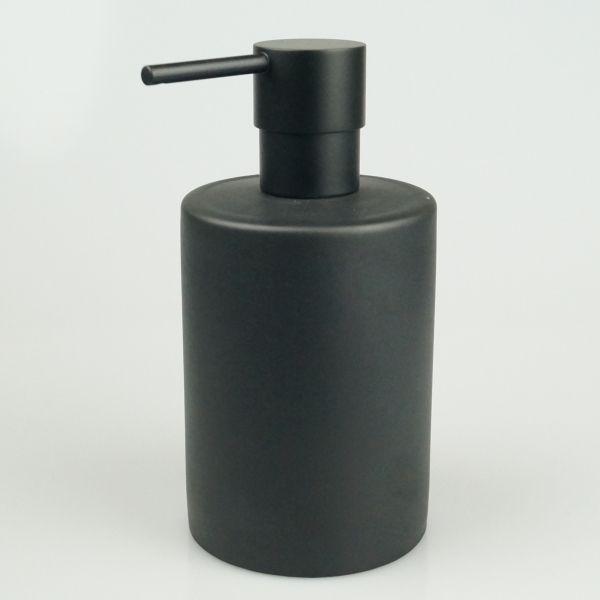 Stil Haus Buket, desktop black matte ceramic dispenser, pump color black matte