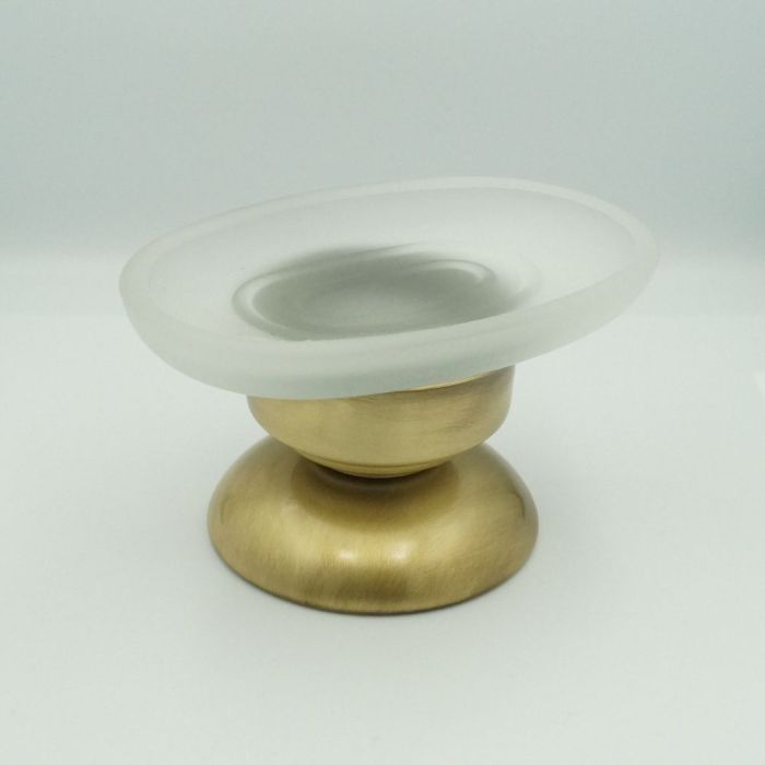 Stil Haus Elite, table soap dish on a leg, bronze color