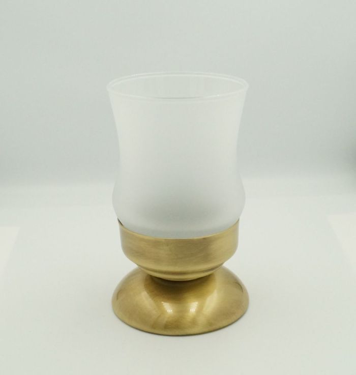 Stil Haus Elite, table glass on a leg, bronze color