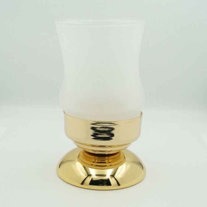 Stil Haus Elite, table glass on a leg, gold color