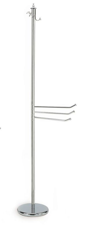 Stil Haus Elite, stand: 3 hooks for bathrobes and 3 towel holders, bronze color