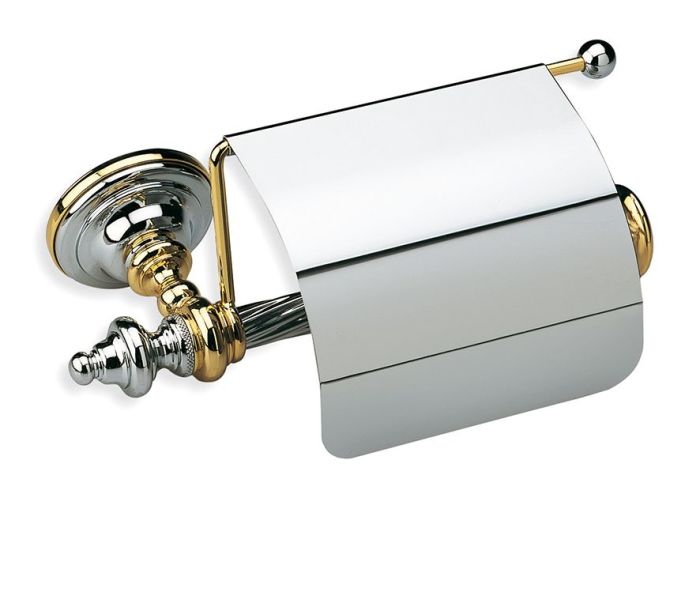 Stil Haus Giunone, closed paper holder, color white - gold