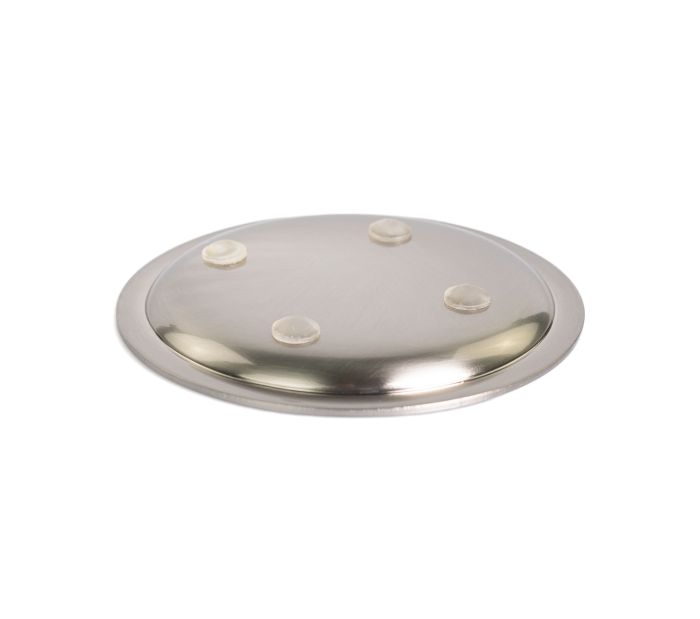 Stil Haus Hashi, tabletop metal soap dish, nickel satin color