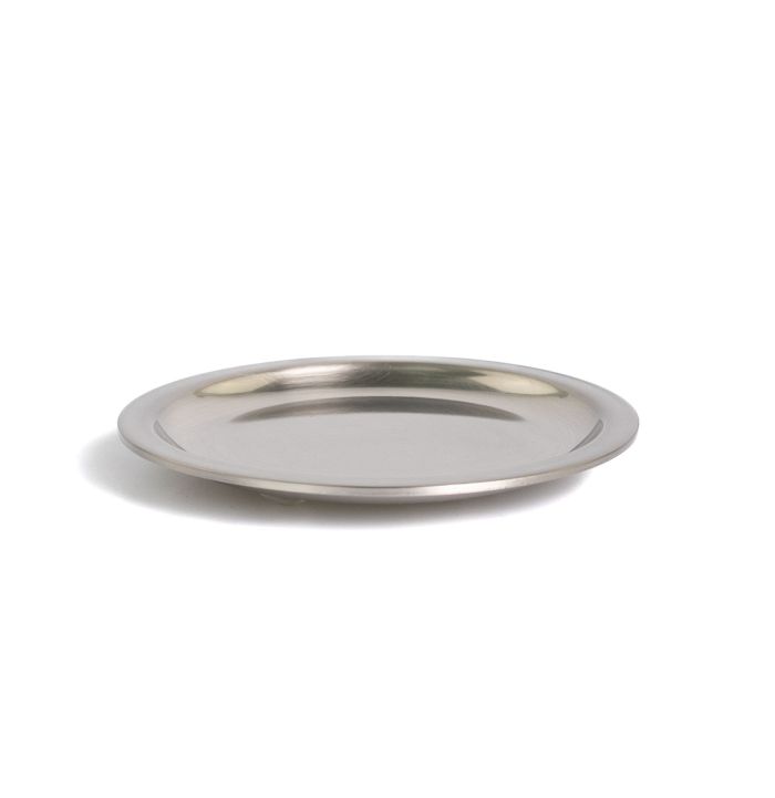 Stil Haus Hashi, tabletop metal soap dish, nickel satin color