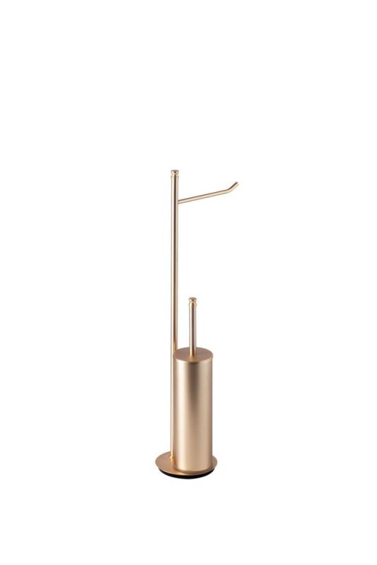 Stil Haus Hashi, stand h63 cm: paper holder/ruff metal, color matte gold