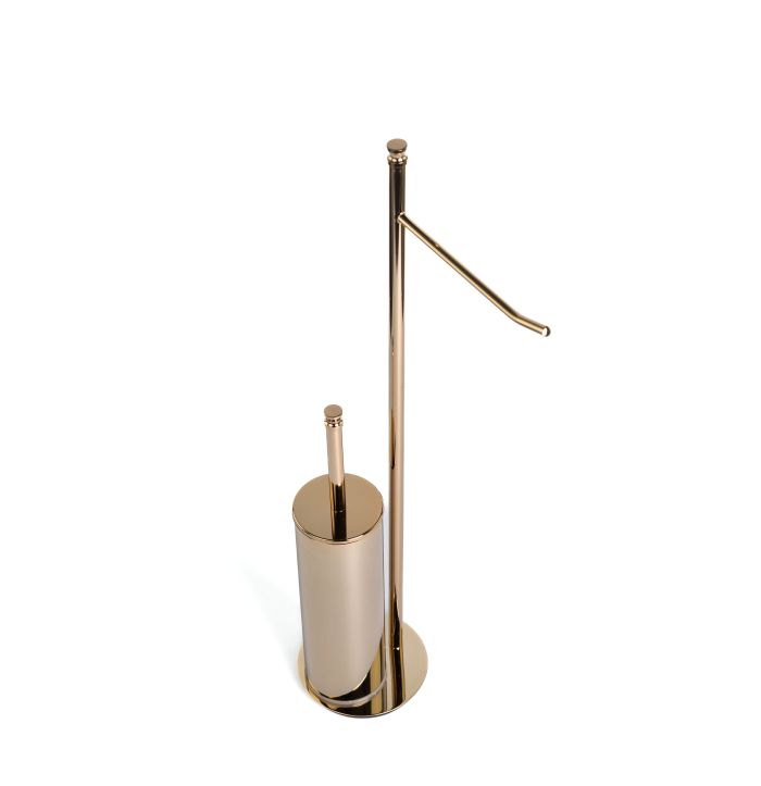 Stil Haus Hashi, stand h63 cm: paper holder/ruff metal, color gold