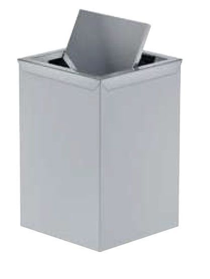 Stil Haus, square garbage container (8 liters) with rotating lid, color polished steel