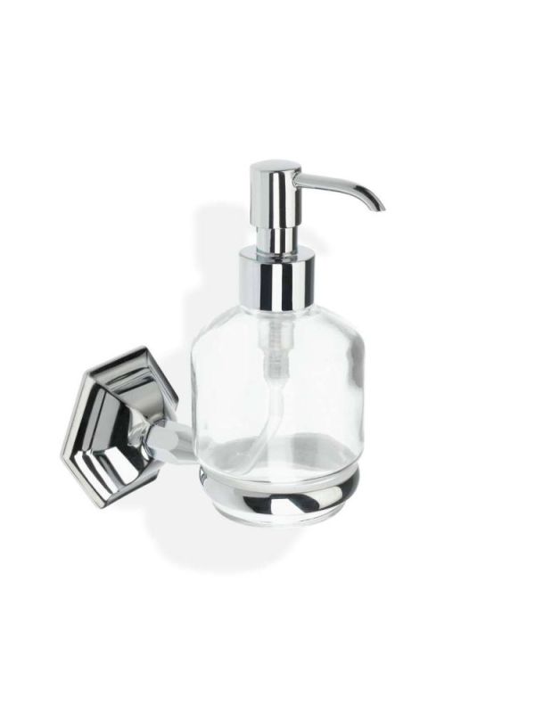 Stil Haus Marte, wall-mounted glass dispenser, chrome color