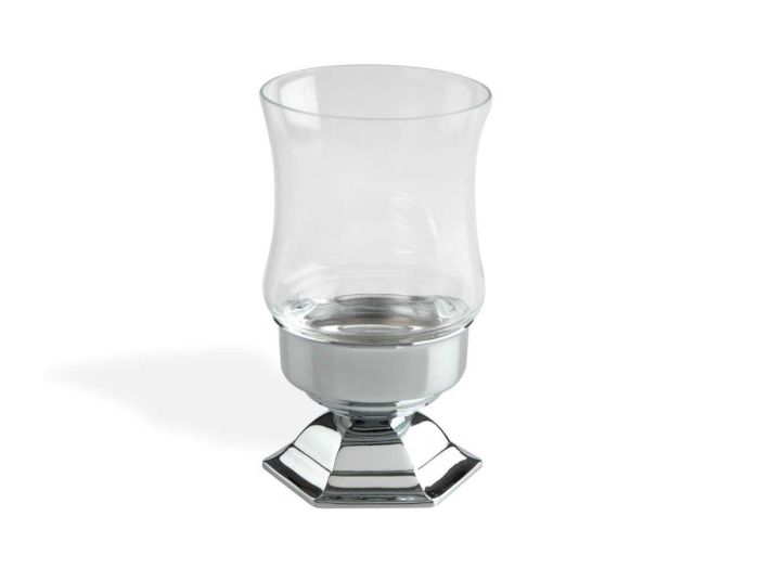 Stil Haus Marte, table glass tumbler, chrome color