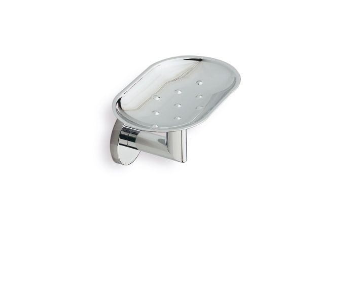 Stil Haus Medea, wall-mounted metal soap dish, chrome color