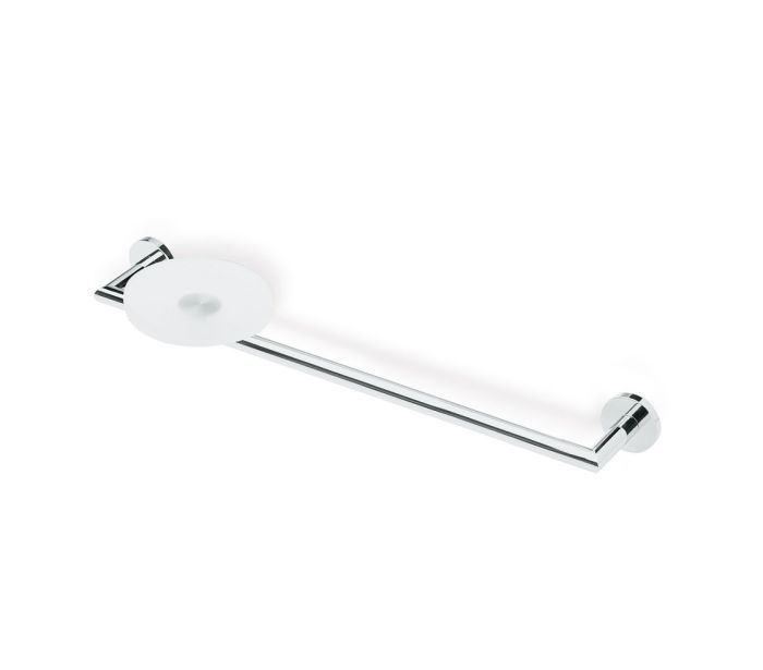 Stil Haus Medea, towel holder + glass soap dish, chrome color