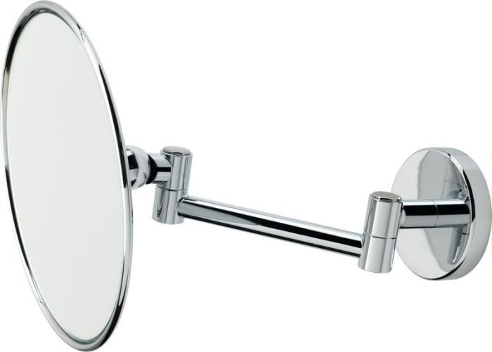 Stil Haus, wall-mounted round cosmetic mirror (3x) with a rotating mechanism, color matte black