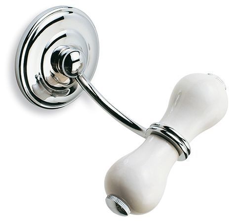 Stil Haus Nemi, hook, color chrome - white ceramic