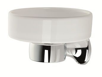 Stil Haus Opera, ceramic wall soap dish, chrome color