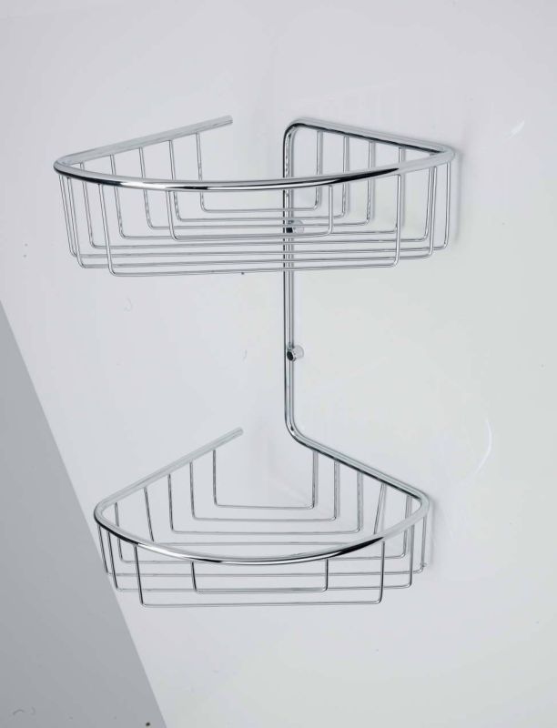 Stil Haus, bathroom grate 2-level corner, height 34 cm, chrome color