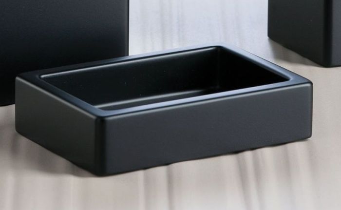 Stil Haus Rettangolo, table soap dish, color black