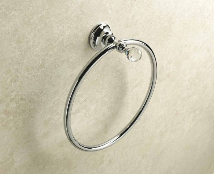 Stil Haus Smart Light, towel ring holder, chrome color