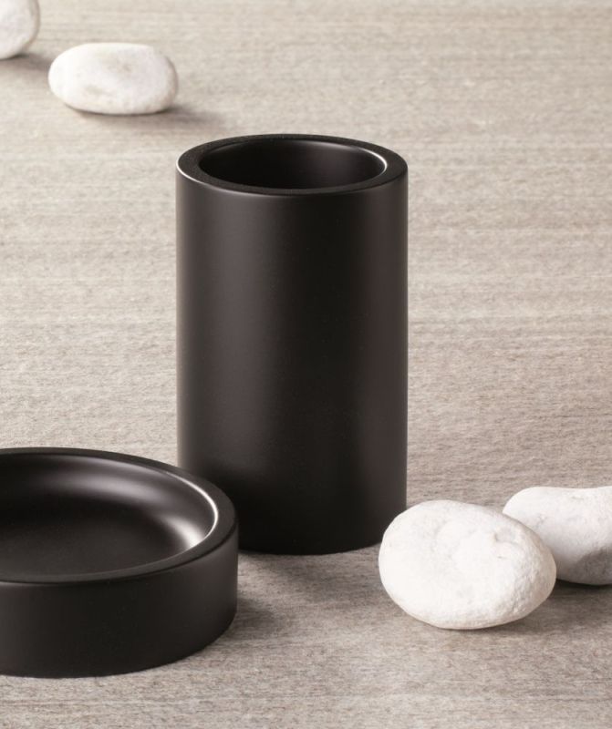 Stil Haus Tondo, tabletop black glass